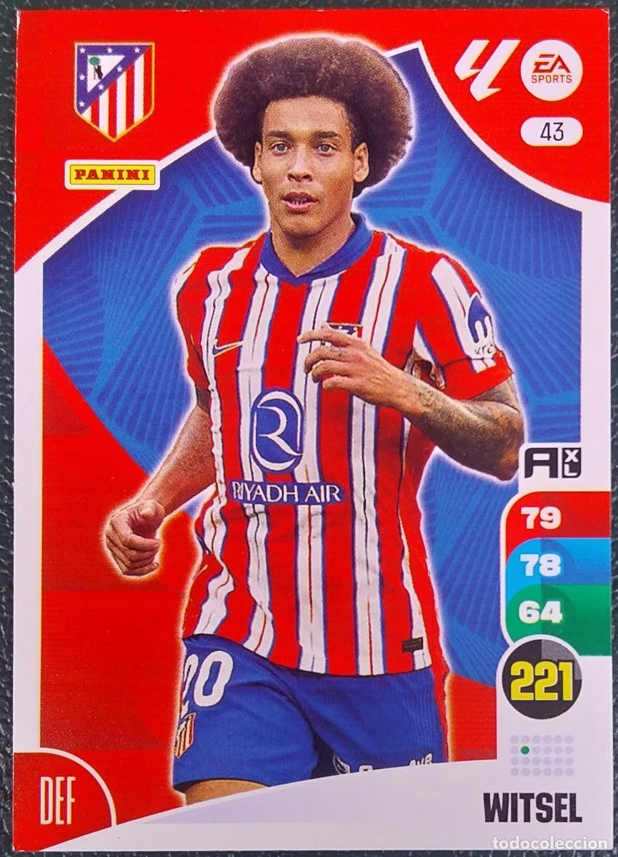 Cromos de F&uacute;tbol: 43 WITSEL ATLETICO DE MADRID FICHAS ALBUM ADRENALYN XL 2024 2025 24 25