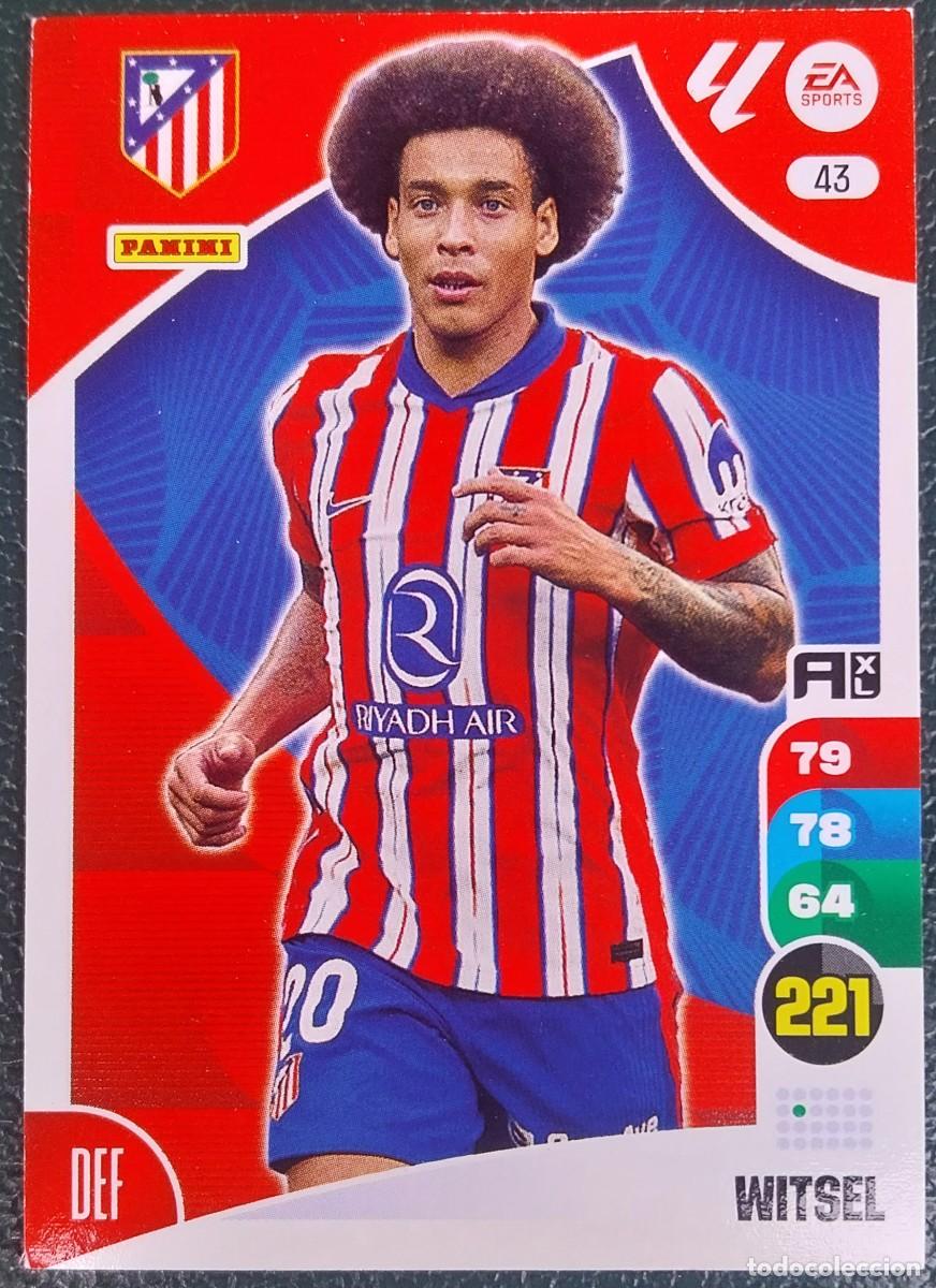 Cromos de F&uacute;tbol: 43 WITSEL ATLETICO DE MADRID FICHAS ALBUM ADRENALYN XL 2024 2025 24 25