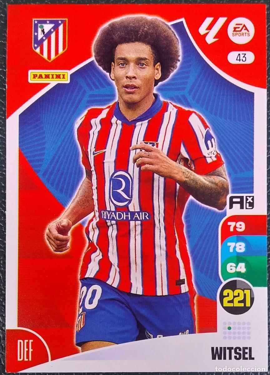 Cromos de F&uacute;tbol: 43 WITSEL ATLETICO DE MADRID FICHAS ALBUM ADRENALYN XL 2024 2025 24 25