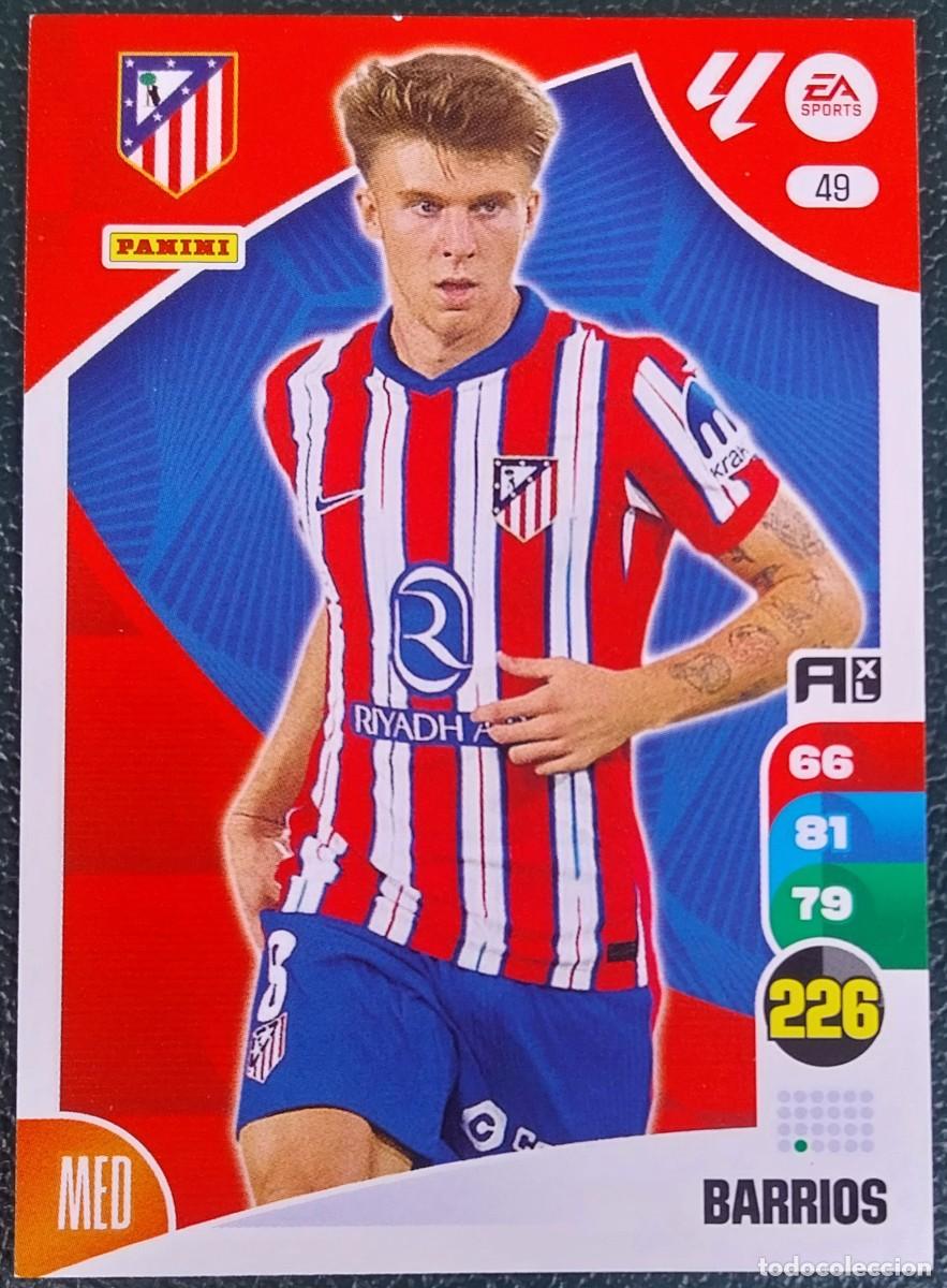 Cromos de F&uacute;tbol: 49 BARRIOS ATLETICO DE MADRID FICHAS ALBUM ADRENALYN XL 2024 2025 24 25