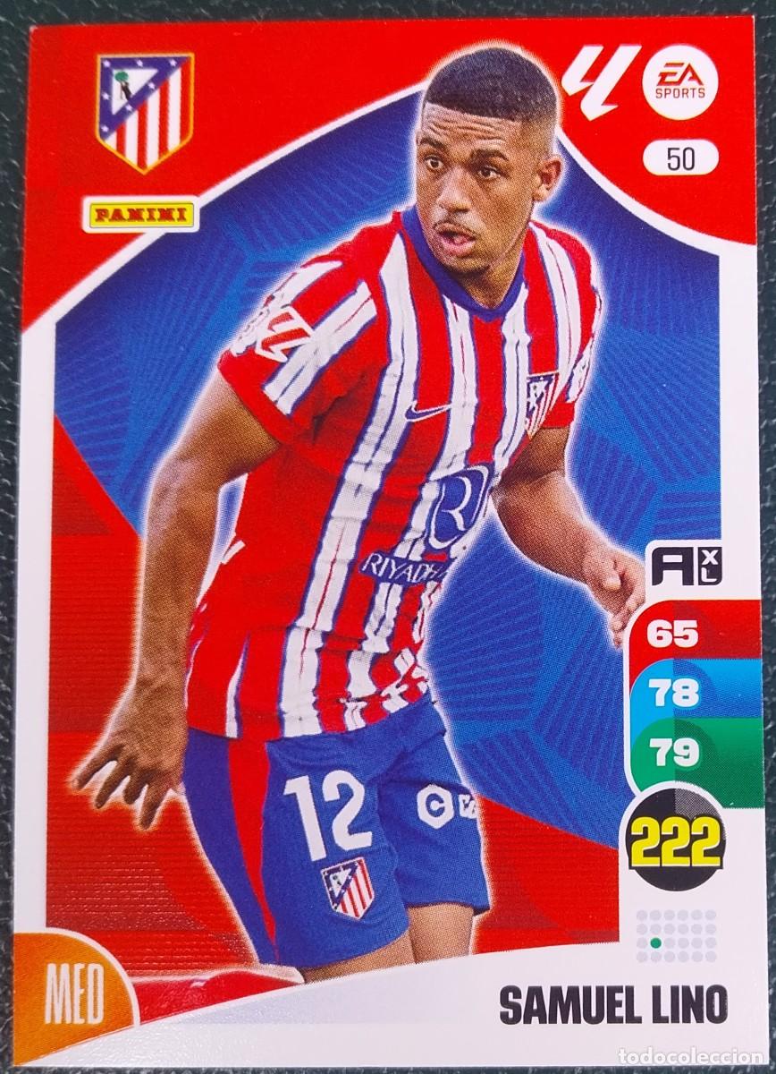 Cromos de F&uacute;tbol: 50 SAMUEL LINO ATLETICO DE MADRID FICHAS ALBUM ADRENALYN XL 2024 2025 24 25