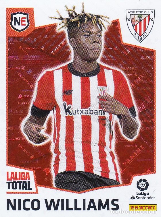 Cromos de F&uacute;tbol: LALIGA TOTAL 2022-23 * NICO WILLIAMS N&ordm; 480 NEW ERA * NUEVO DE SOBRE (A-8)