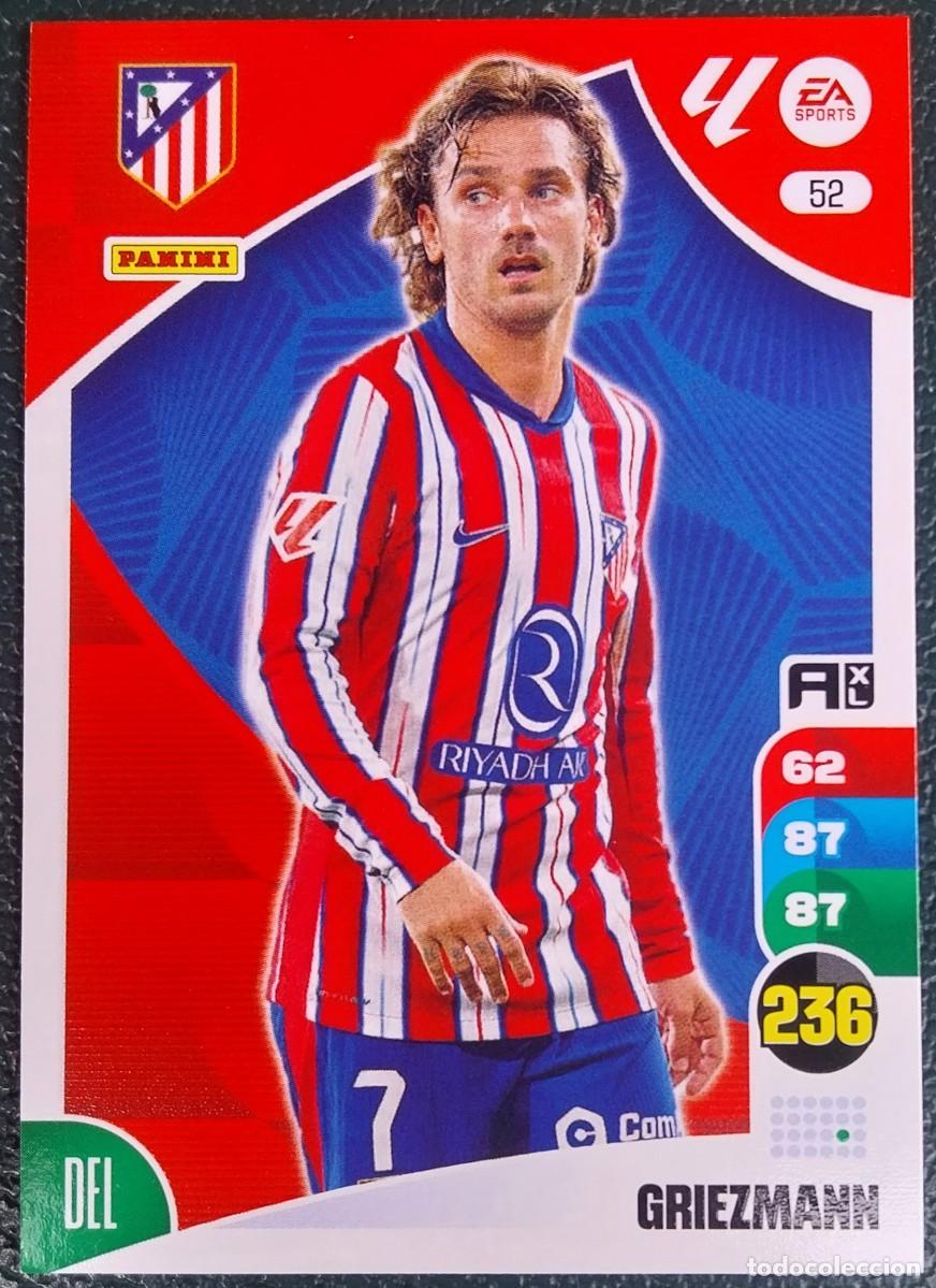 Cromos de F&uacute;tbol: 52 GRIEZMANN ATLETICO DE MADRID FICHAS ALBUM ADRENALYN XL 2024 2025 24 25
