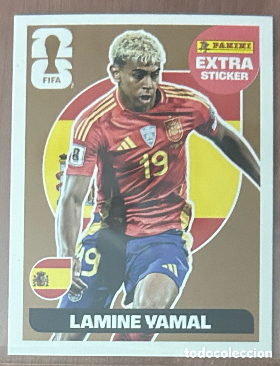 Figurine di Calcio: Lamine yamal extra sticker mundial 2026