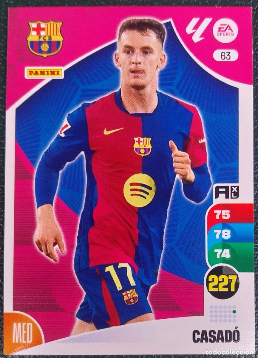 Figurine di Calcio: 63 CASADO FC BARCELONA FICHAS ALBUM ADRENALYN XL 2024 2025 24 25