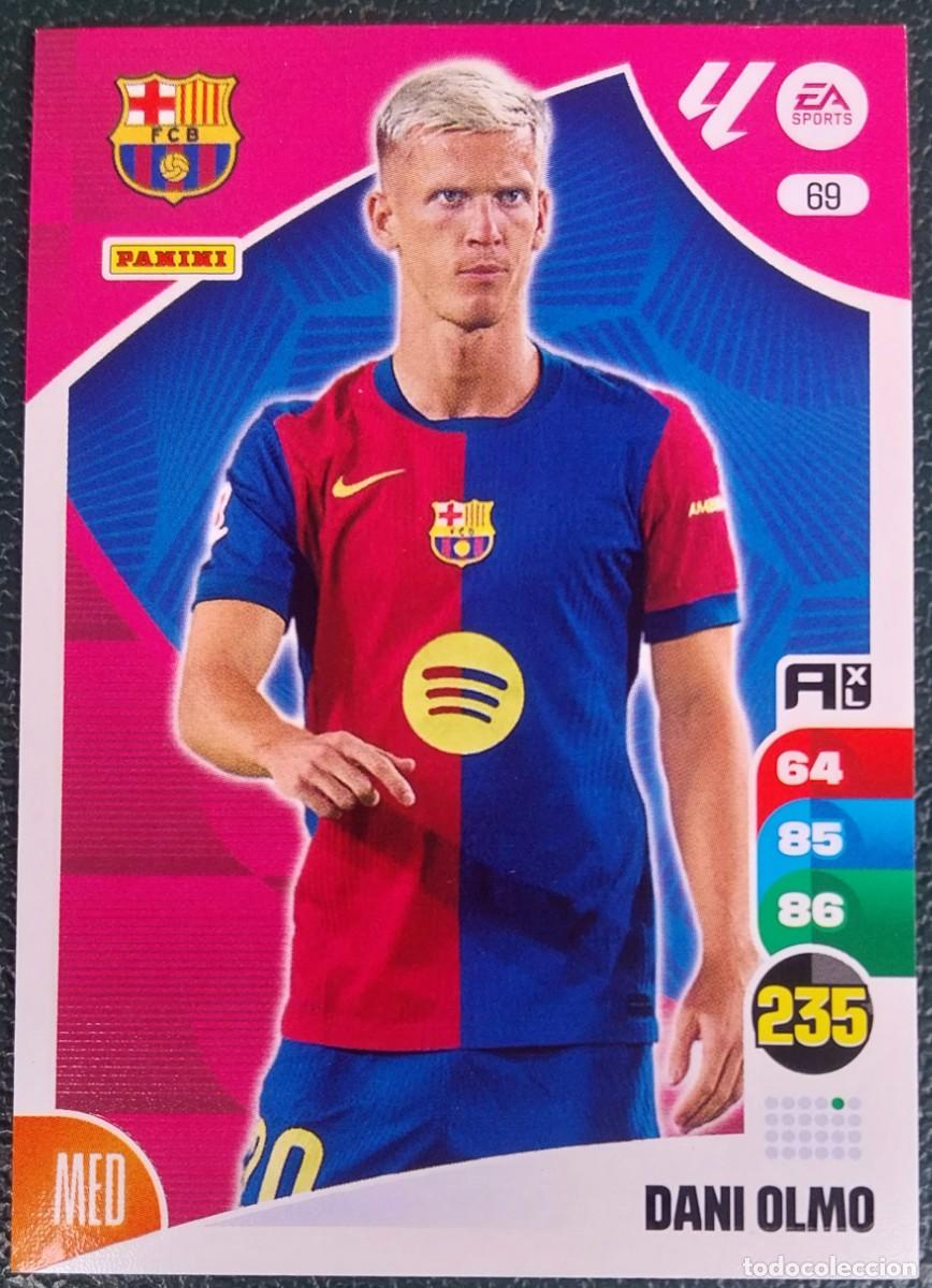 Cromos de F&uacute;tbol: 69 DANI OLMO FC BARCELONA FICHAS ALBUM ADRENALYN XL 2024 2025 24 25