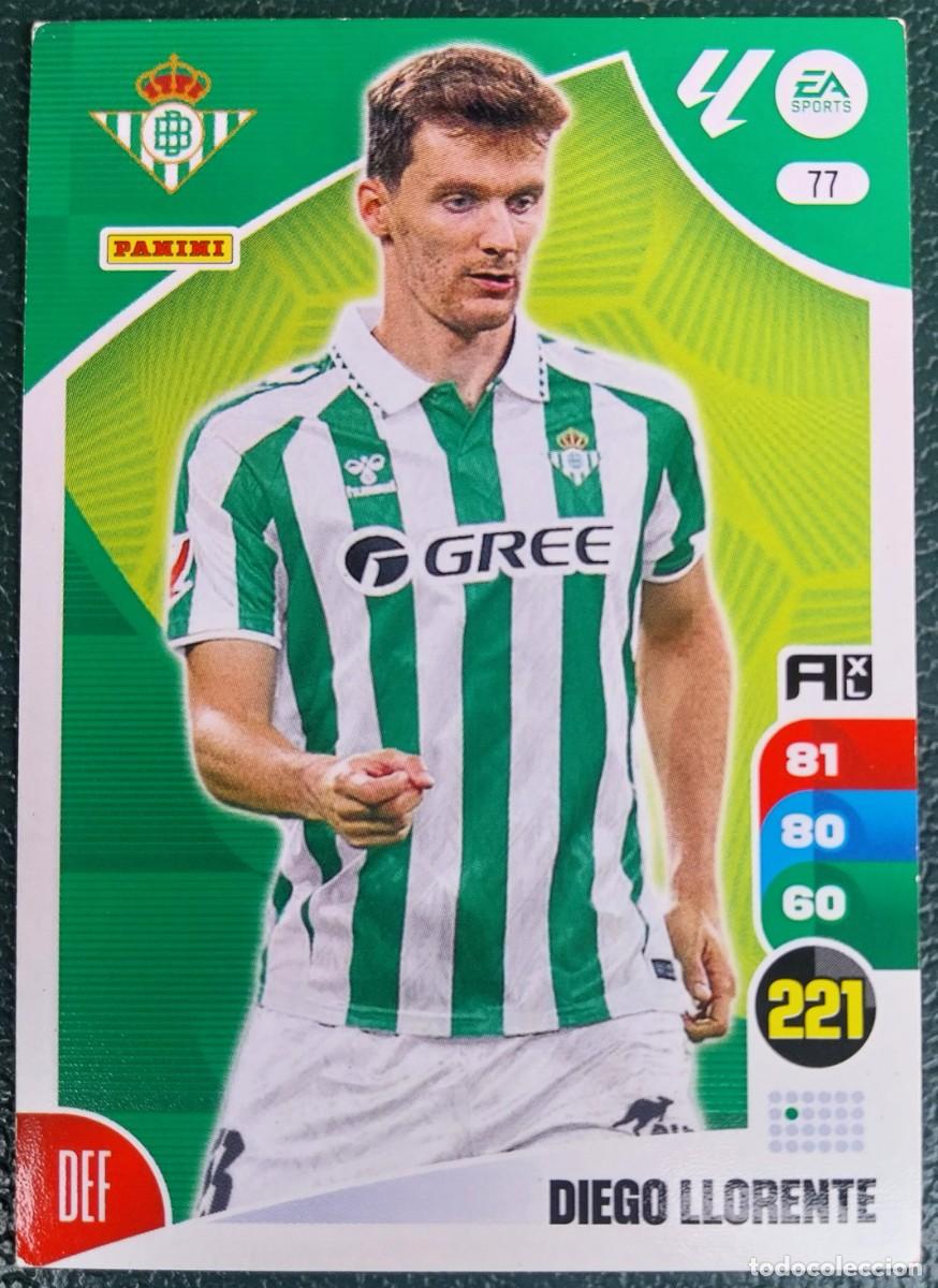 Cromos de F&uacute;tbol: 77 DIEGO LLORENTE REAL BETIS FICHAS ALBUM ADRENALYN XL 2024 2025 24 25