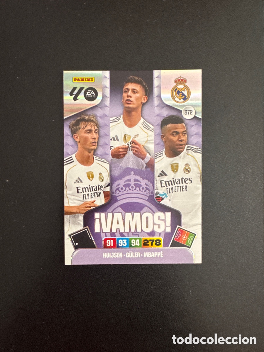 Cromos de F&uacute;tbol: VAMOS REAL MADRID NUMERO 372 ADRENALYN 2025 2026