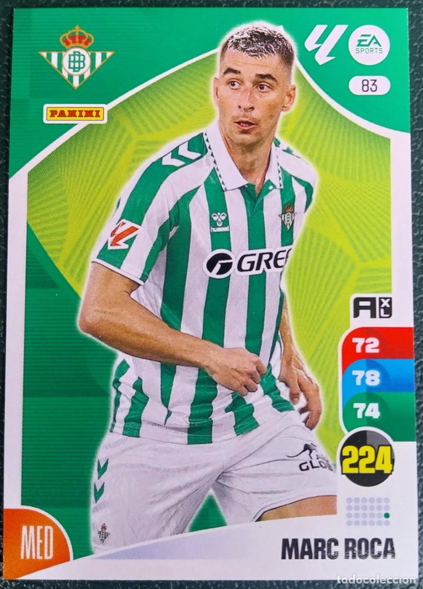 Cromos de F&uacute;tbol: 83 MARC ROCA REAL BETIS FICHAS ALBUM ADRENALYN XL 2024 2025 24 25