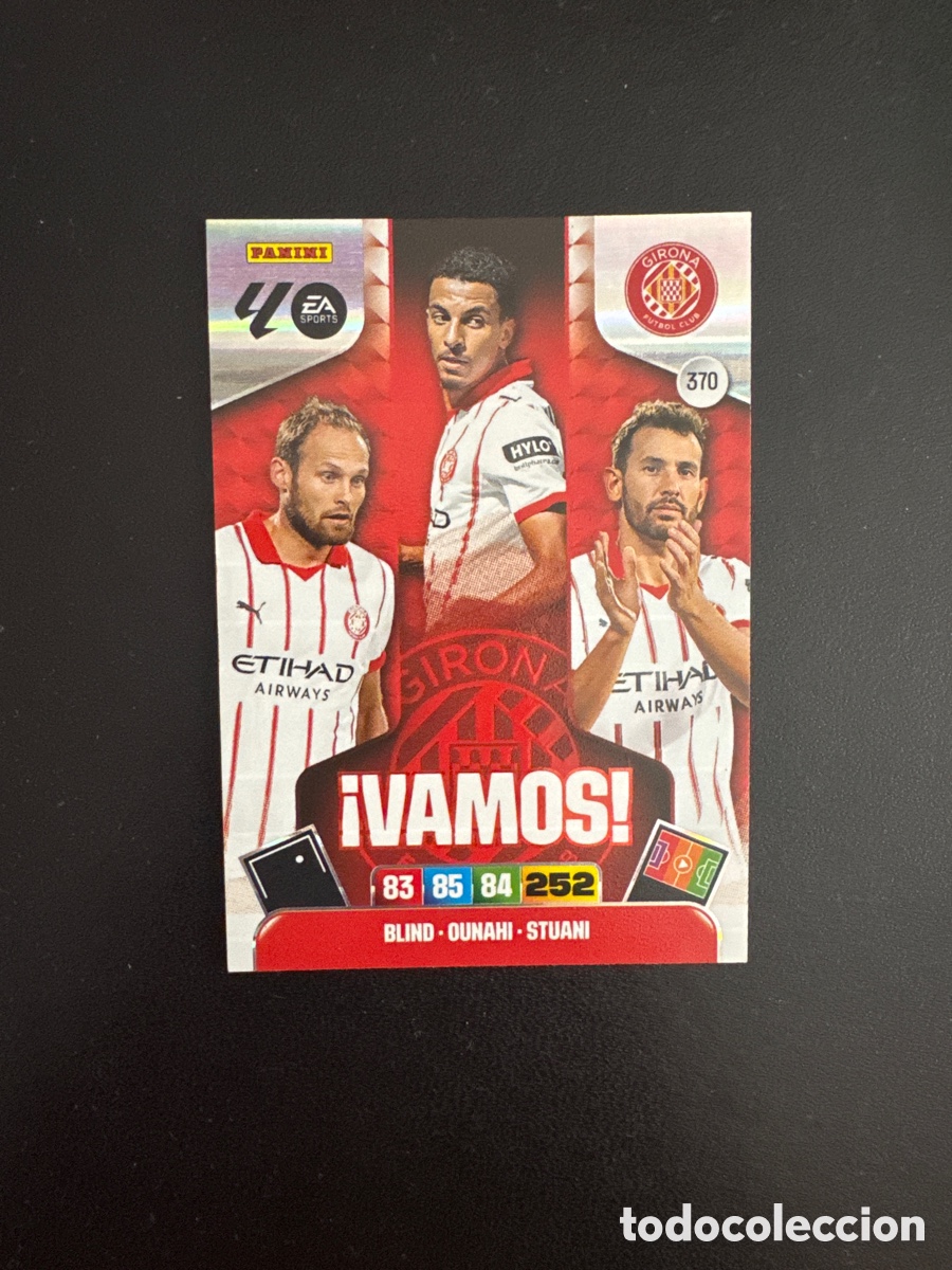 Cromos de F&uacute;tbol: VAMOS GIRONA NUMERO 370 ADRENALYN 2025 2026