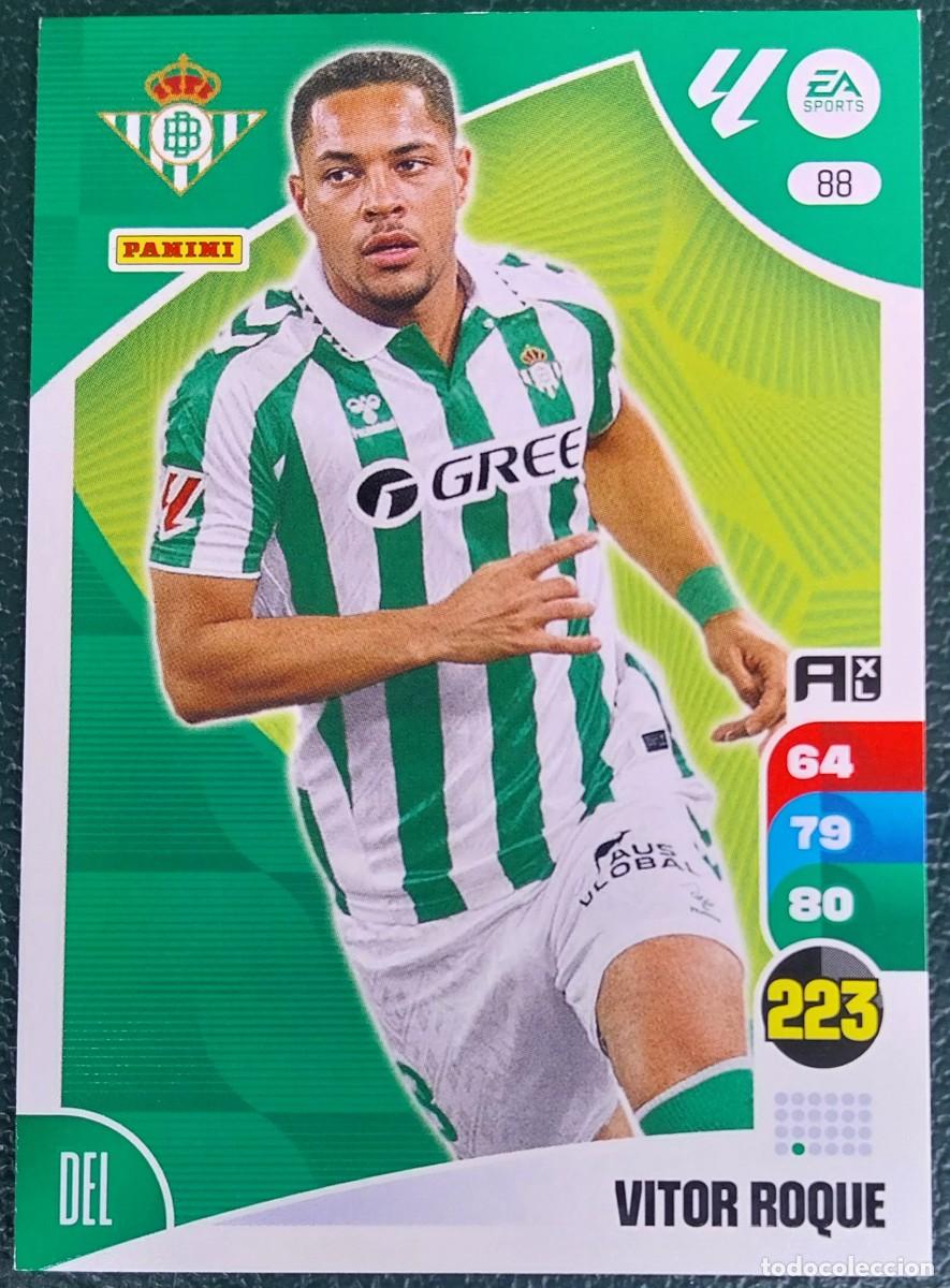 Cromos de F&uacute;tbol: 88 VITOR ROQUE REAL BETIS FICHAS ALBUM ADRENALYN XL 2024 2025 24 25