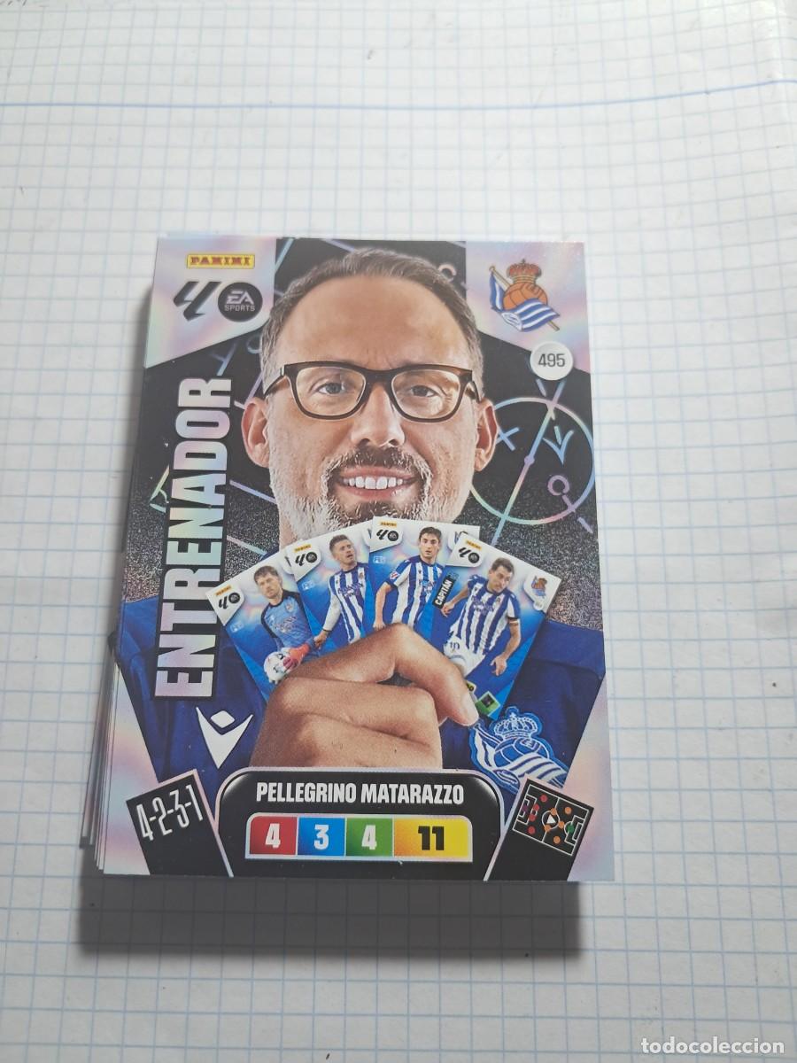 Cromos de F&uacute;tbol: CARD ADENALYN XL TEMPORADA 25/26: ENTRENADOR PELEGRINO MATARAZZO, N&deg; 495