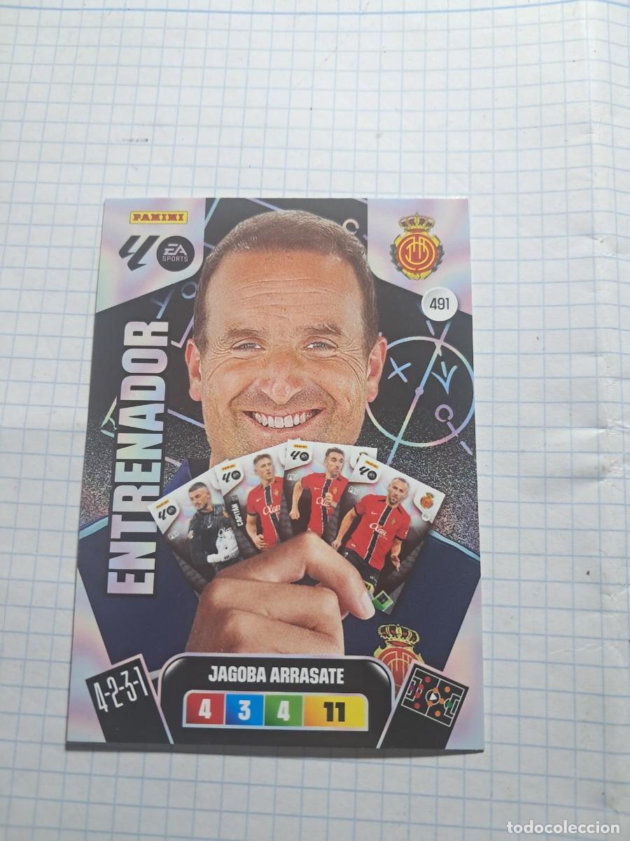 Cromos de F&uacute;tbol: CARD ADENALYN XL TEMPORADA 25/26: ENTRENADOR MALLORCA JAGOBA ARRASATE, N&deg; 491