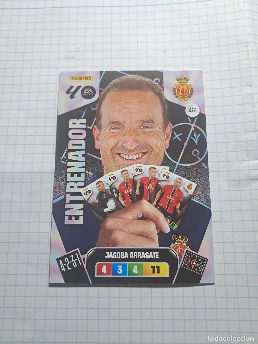 Cromos de F&uacute;tbol: CARD ADENALYN XL TEMPORADA 25/26: ENTRENADOR JAGOBA ARRASATE, N&deg; 491
