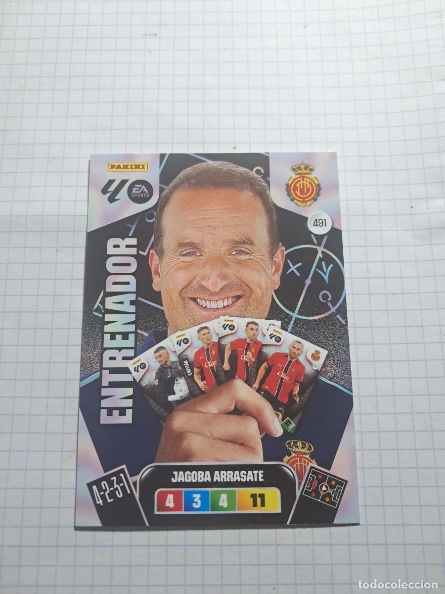 Cromos de F&uacute;tbol: CARD ADENALYN XL TEMPORADA 25/26: ENTRENADOR MALLORCA JAGOBA ARRASATE, N&deg; 491