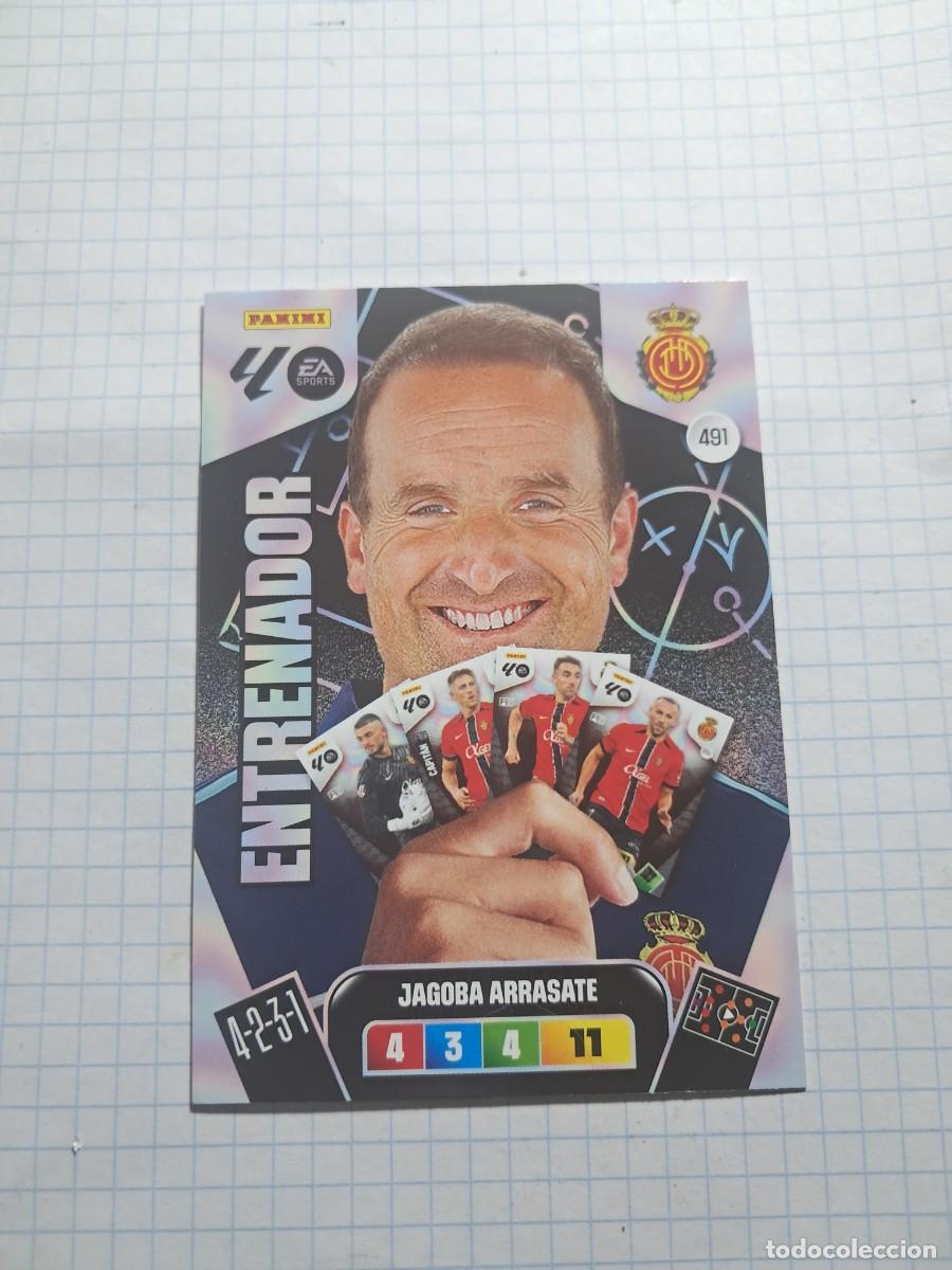 Cromos de F&uacute;tbol: CARD ADENALYN XL TEMPORADA 25/26: ENTRENADOR MALLORCA JAGOBA ARRASATE, N&deg; 491