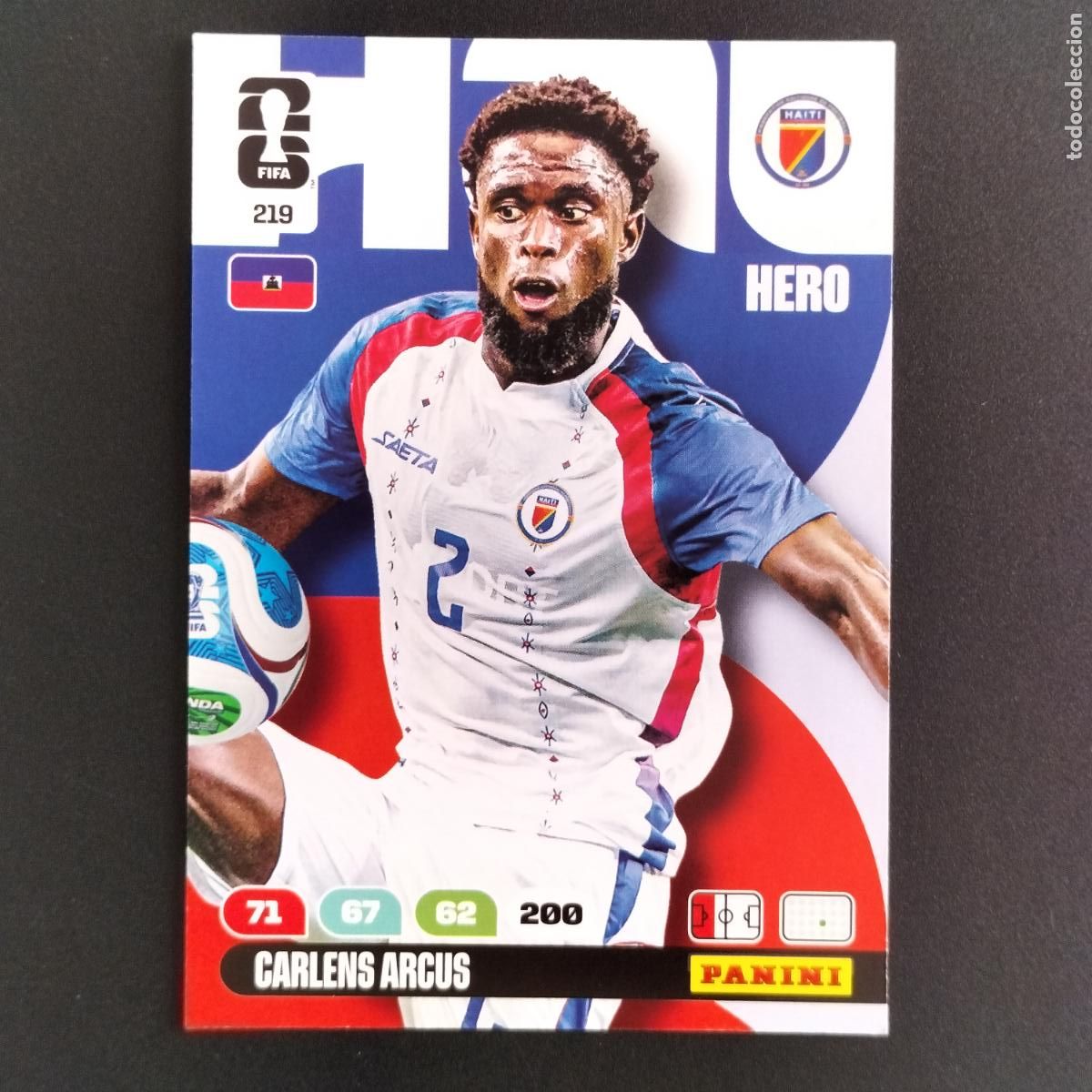 Cromos de F&uacute;tbol: 219 CARLENS ARCUS HAITI CROMOS ADRENALYN XL MUNDIAL 26 2026 FIFA WORLD CUP PANINI