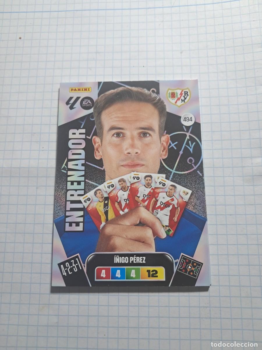 Cromos de Futebol: CARD ADENALYN XL TEMPORADA 25/26: ENTRENADOR RAYO &Iacute;&Ntilde;IGO P&Eacute;REZ, N&deg; 494