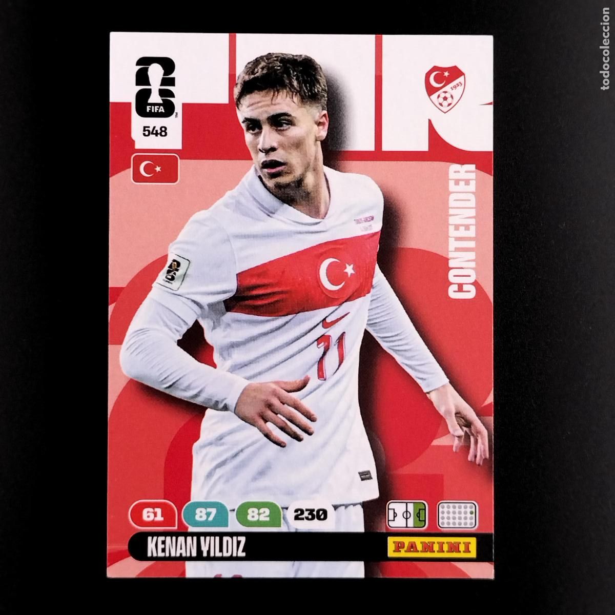 Cromos de Futebol: 548 KENAN YILDIZ TURQUIA CROMOS ADRENALYN XL MUNDIAL 26 2026 FIFA WORLD CUP PANINI