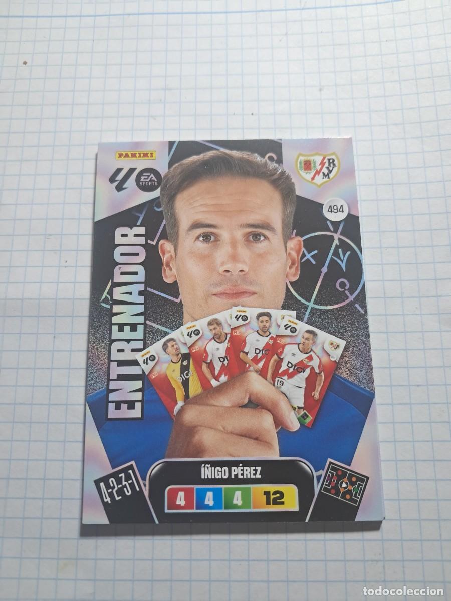 Cromos de Futebol: CARD ADENALYN XL TEMPORADA 25/26: ENTRENADOR RAYO &Iacute;&Ntilde;IGO P&Eacute;REZ, N&deg; 494