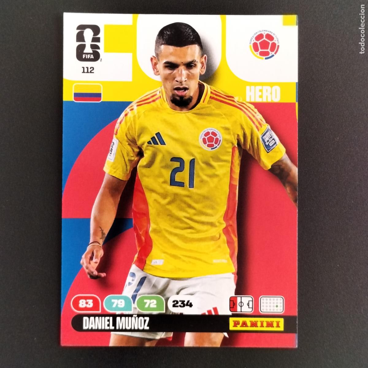 Cromos de Futebol: 112 DANIEL MU&Ntilde;OZ COLOMBIA CROMOS ADRENALYN XL MUNDIAL 26 2026 FIFA WORLD CUP PANINI