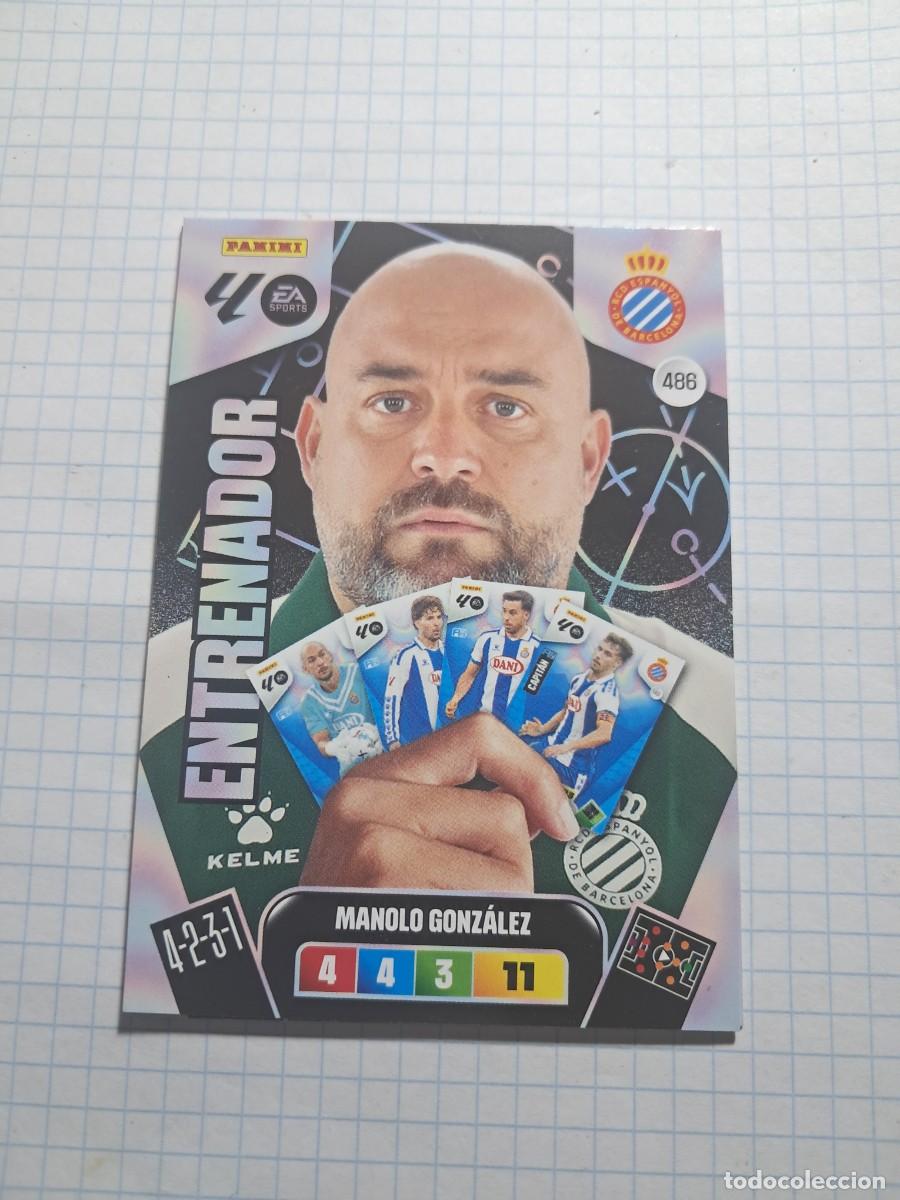 Cromos de F&uacute;tbol: CARD ADENALYN XL TEMPORADA 25/26: ENTRENADOR ESPANYOL, N&deg; 486