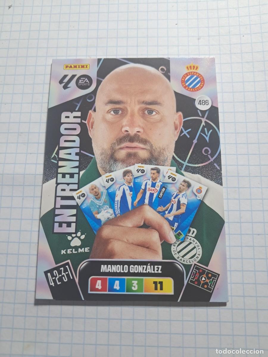 Cromos de F&uacute;tbol: CARD ADENALYN XL TEMPORADA 25/26: ENTRENADOR ESPANYOL, N&deg; 486