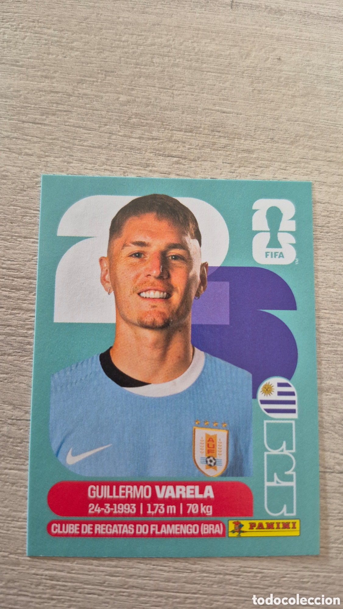 Cromos de F&uacute;tbol: URU8 Varela FIFA World Cup 2026