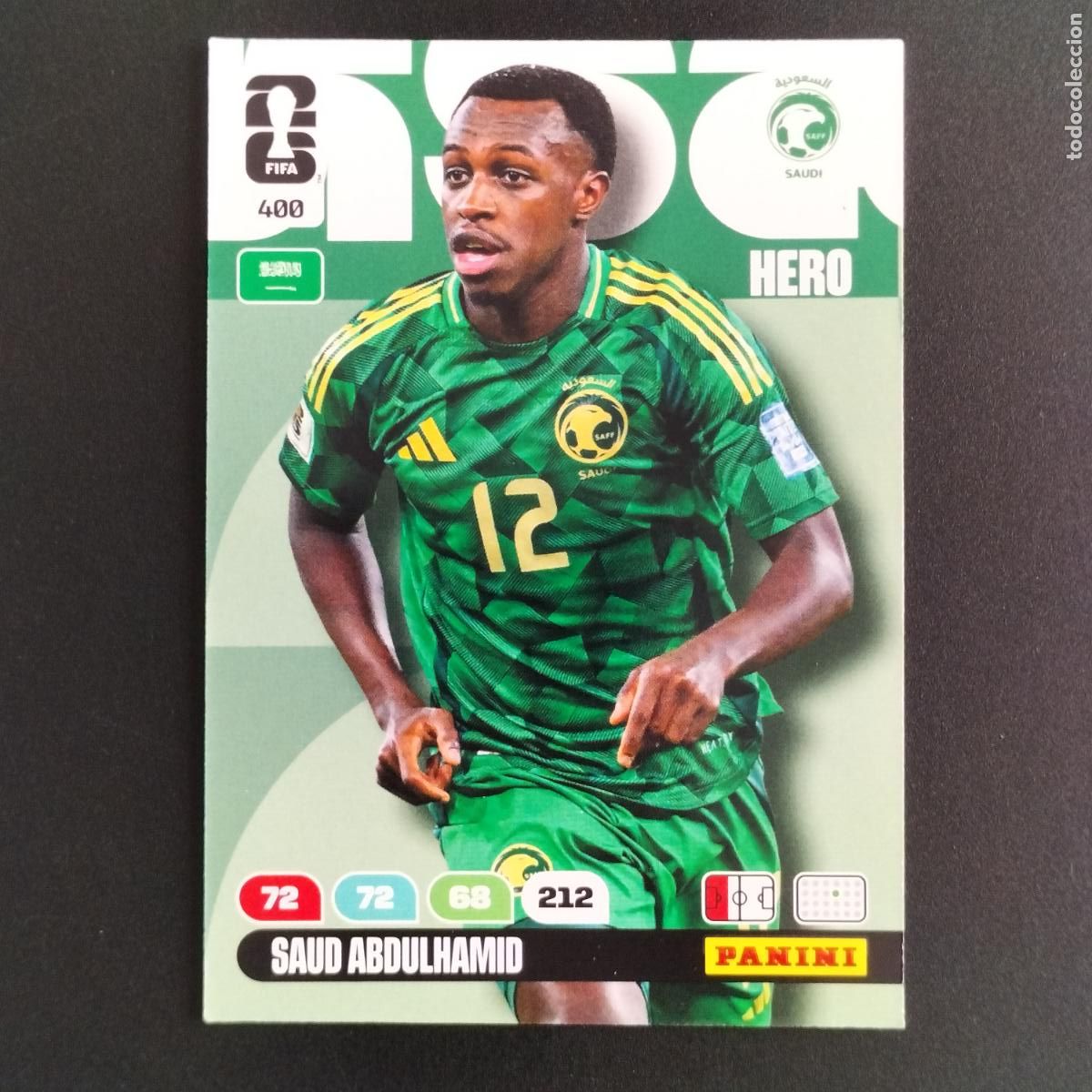 Cromos de F&uacute;tbol: 400 SAUD ABDULHAMID ARABIA SAUDI CROMOS ADRENALYN XL MUNDIAL 26 2026 FIFA WORLD CUP PANINI