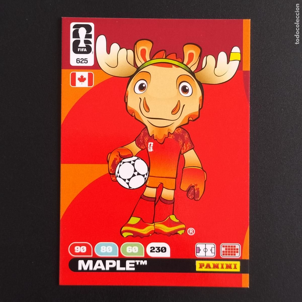 Cromos de F&uacute;tbol: 625 MAPLE MASCOTA CANADA CROMOS ADRENALYN XL MUNDIAL 26 2026 FIFA WORLD CUP PANINI