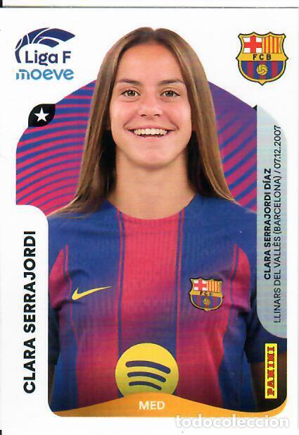 Cromos de F&uacute;tbol: CROMO PANINI LIGA FEMENINA F 2025-26 (25 - 26) - N&ordm; 94 B - CLARA SERRAJORDI - BARCELONA