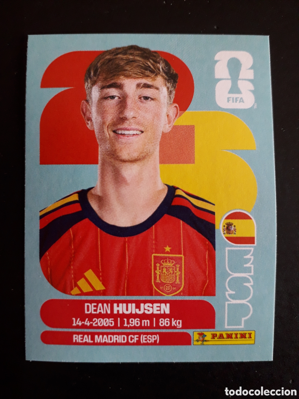 Cromos de F&uacute;tbol: HUIJSEN ESPA&Ntilde;A ESP 5 MUNDIAL F&Uacute;TBOL 2026 FIFA WORLD CUP PANINI SIN PEGAR PEDIDO M&Iacute;NIMO 3&euro;