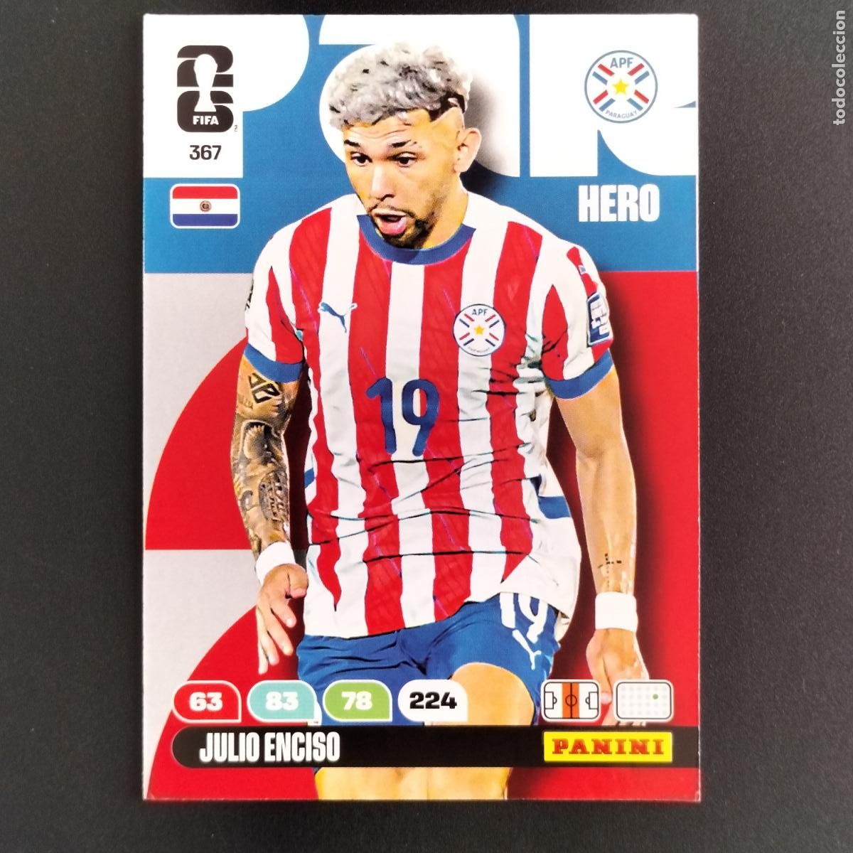 Cromos de F&uacute;tbol: 367 JULIO ENCISO PARAGUAY CROMOS ADRENALYN XL MUNDIAL 26 2026 FIFA WORLD CUP PANINI