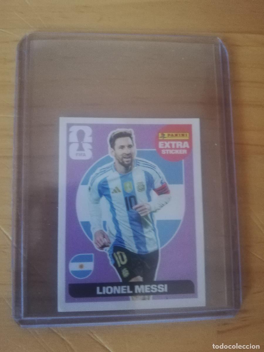 Cromos de F&uacute;tbol: MESSI Extra Sticker Rosa FIFA WORLD CUP PANINI 2026