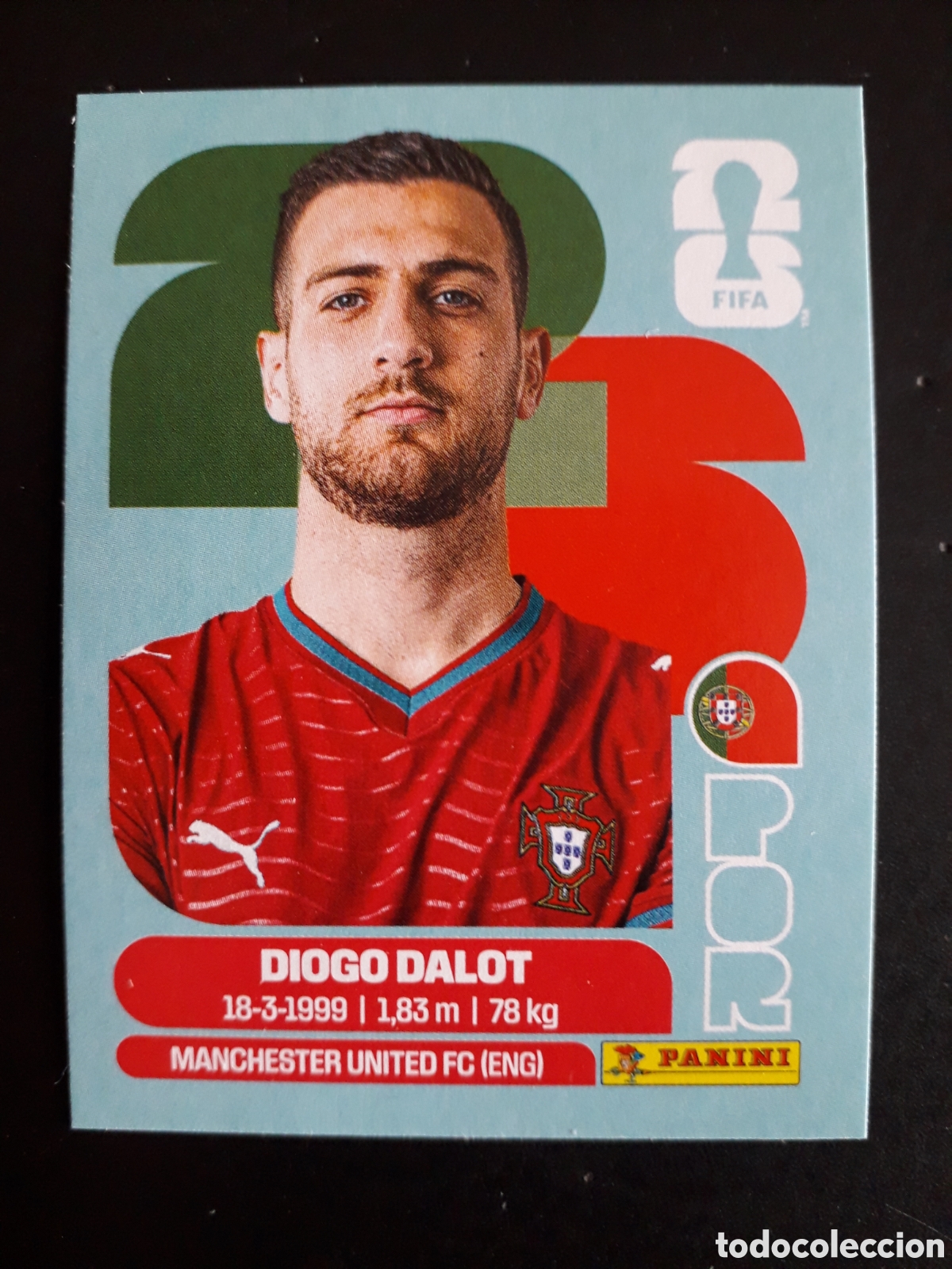 Cromos de F&uacute;tbol: DIOGO DALOT PORTUGAL POR 6 MUNDIAL F&Uacute;TBOL 2026 FIFA WORLD CUP PANINI SIN PEGAR PEDIDO M&Iacute;NIMO 3&euro;
