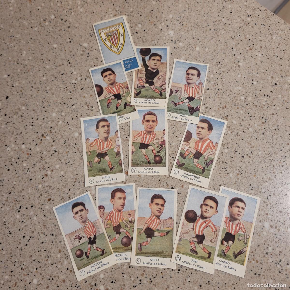 Cromos de F&uacute;tbol: CROMOS EQUIPO COMPLETO AT.BILBAO EDITORIAL NILO LIGA 58