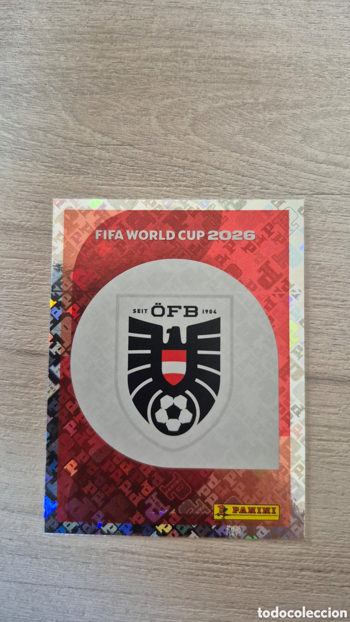 Cromos de F&uacute;tbol: AUT1 Escudo Austria FIFA World Cup 2026