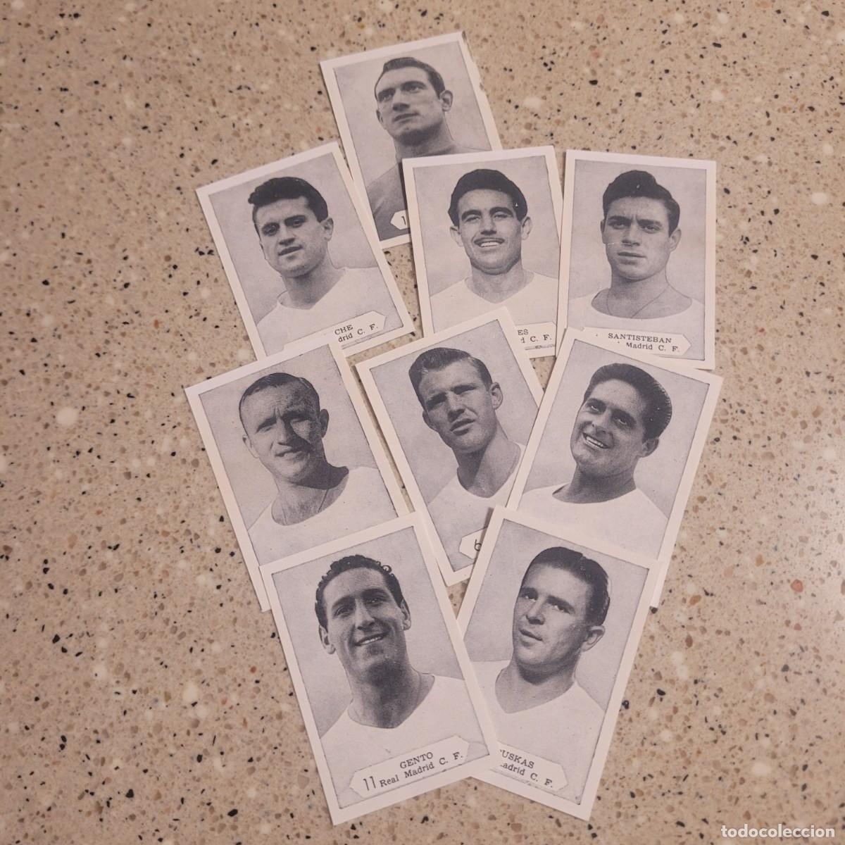 Cromos de F&uacute;tbol: LOTE 9 CROMOS REAL MADRID DE GRAFICAS NILO 1958