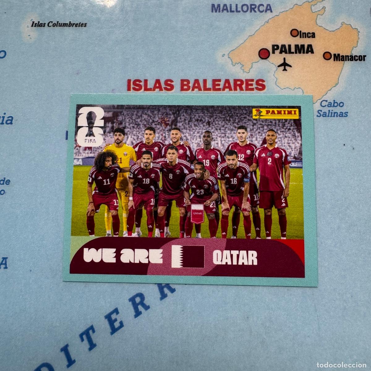 Cromos de F&uacute;tbol: Qatar numero 13 cromo panini Mundial Fifa World Cup 2026