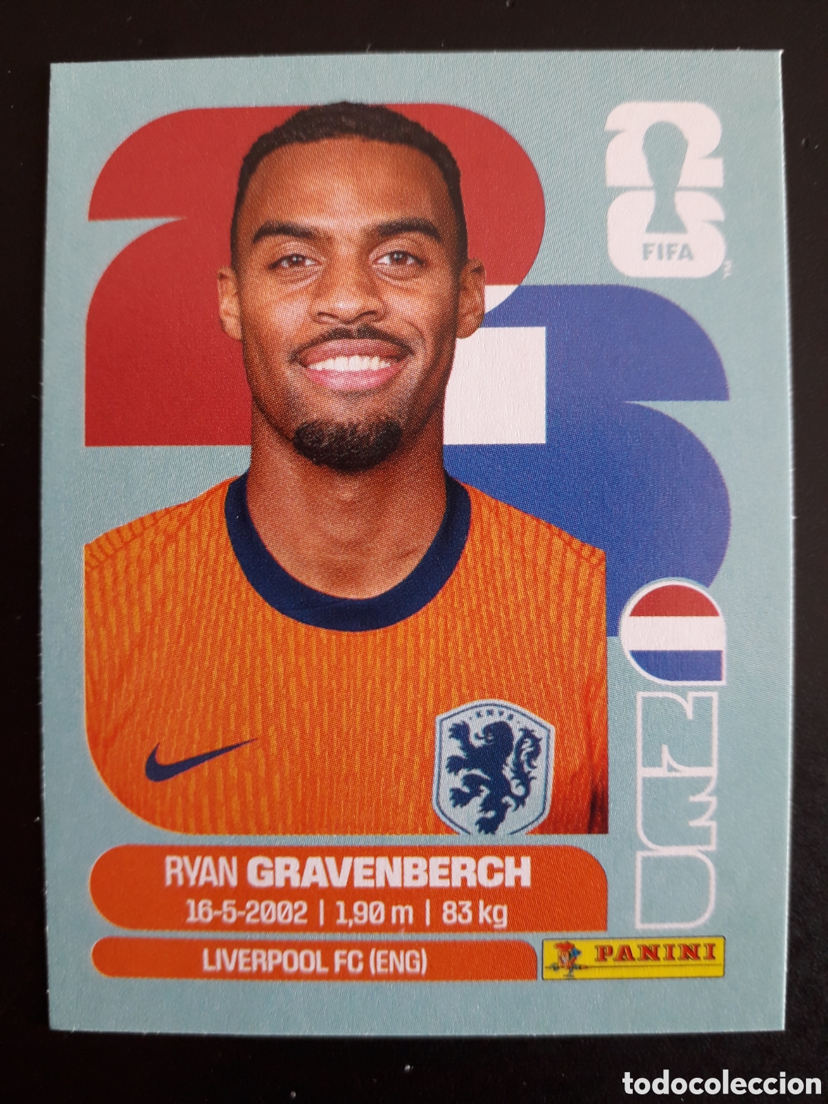Cromos de F&uacute;tbol: GRAVENBERCH HOLANDA/PA&Iacute;SES BAJOS NED 11 MUNDIAL F&Uacute;TBOL 2026 FIFA WORLD CUP PANINI PEDIDO M&Iacute;NIMO 3&euro;