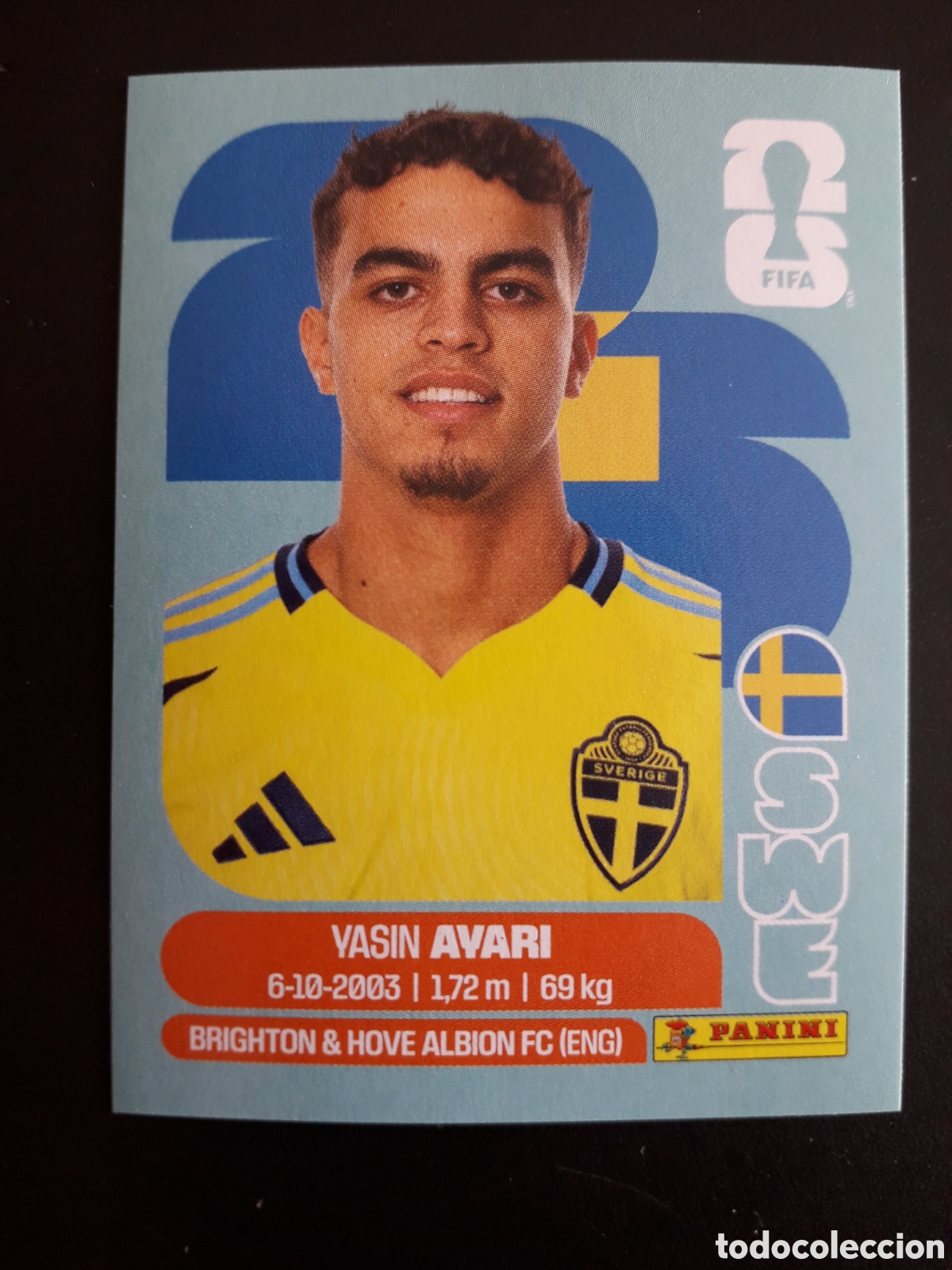Fu&szlig;ball-Sticker: AVARI SUECIA SWE 11 MUNDIAL F&Uacute;TBOL 2026 FIFA WORLD CUP PANINI SIN PEGAR PEDIDO M&Iacute;NIMO 3&euro;