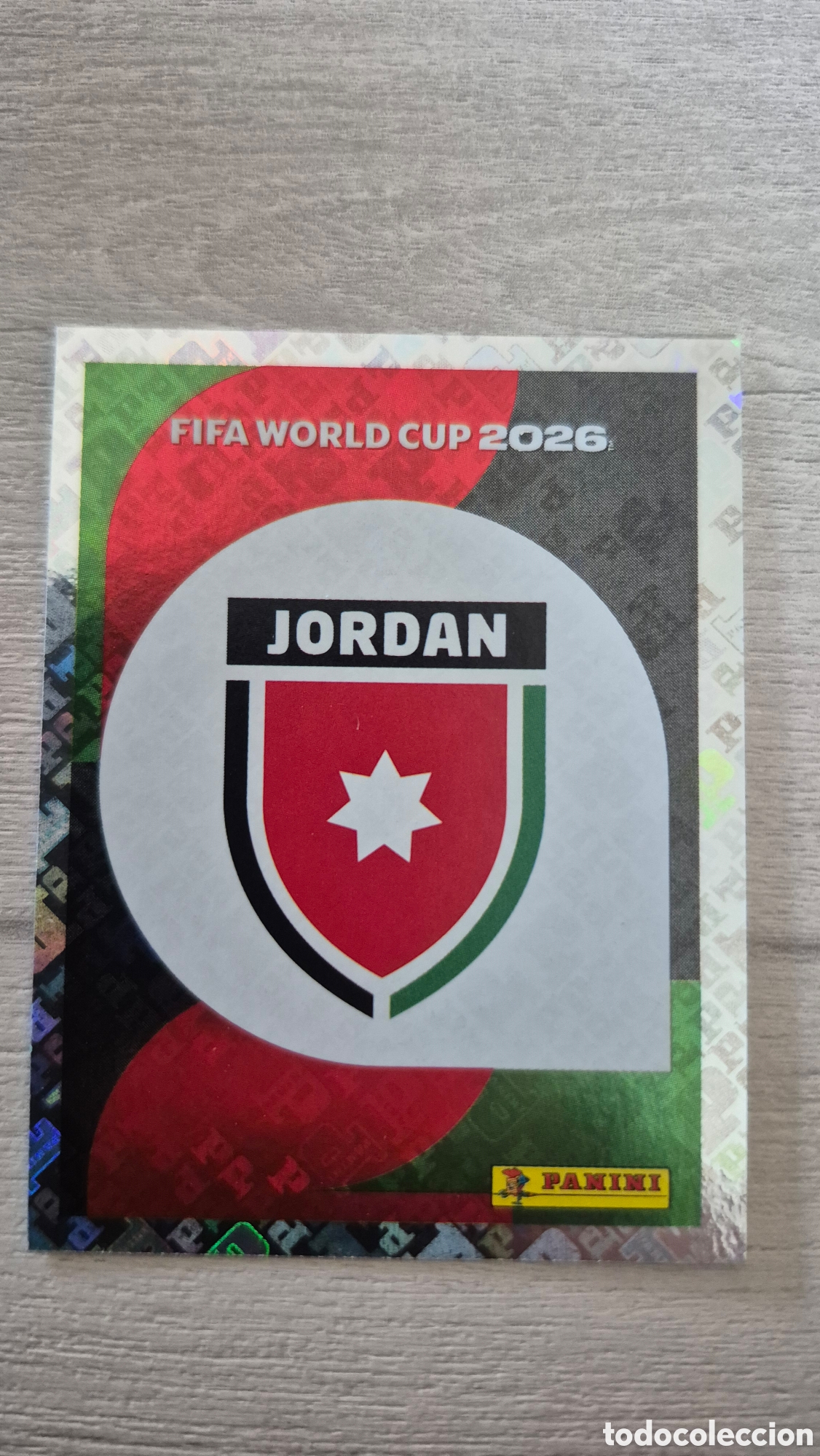 Cromos de F&uacute;tbol: JOR1 Escudo Jordania FIFA World Cup 2026