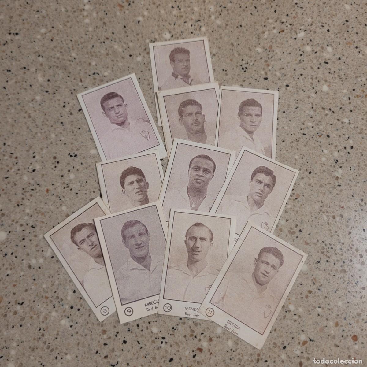 Cromos de F&uacute;tbol: EQUIPO COMPLETO DEL REAL JAEN ARGA 1953