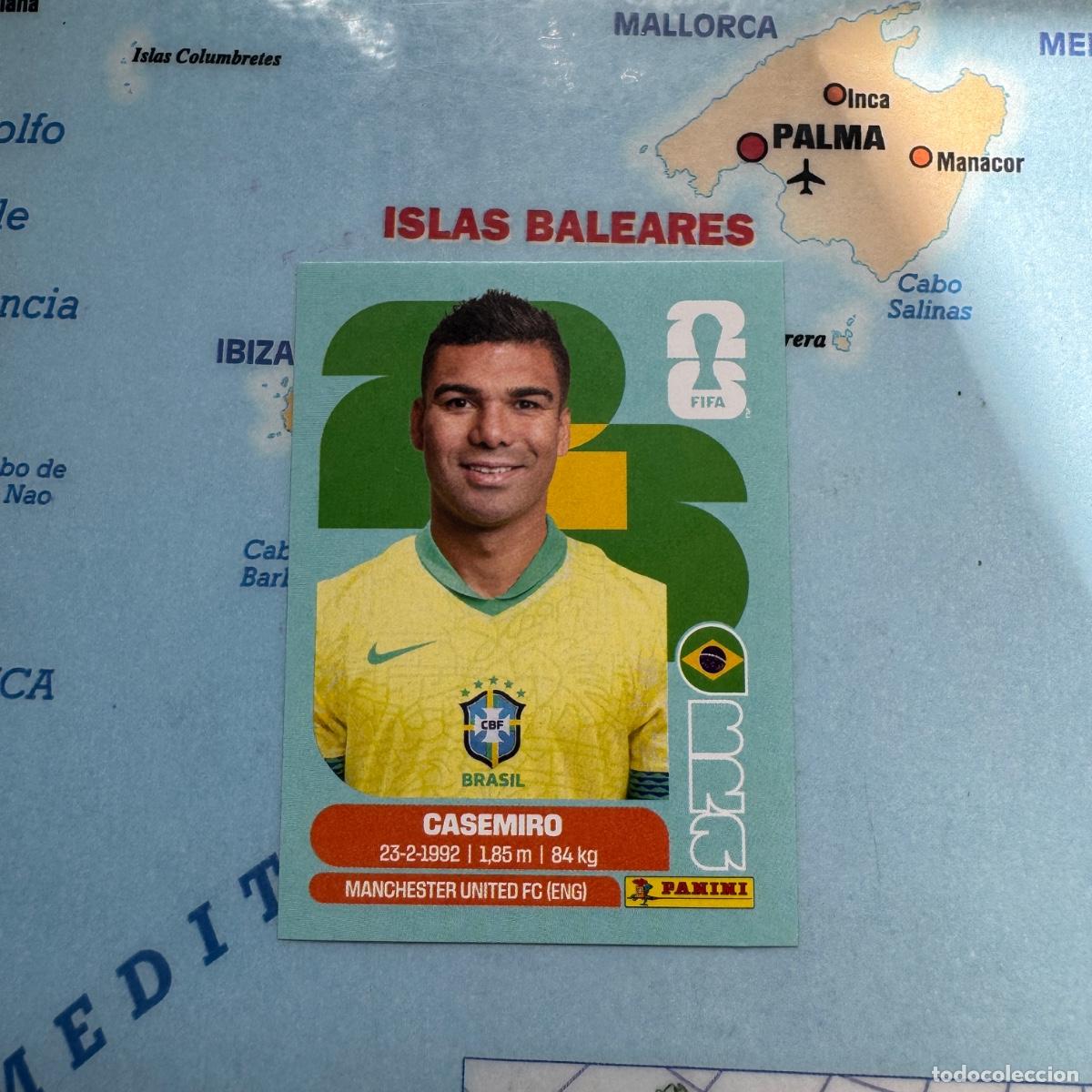 Cromos de F&uacute;tbol: Casemiro n&uacute;mero 10 de Brasil cromo panini Mundial Fifa World Cup 2026