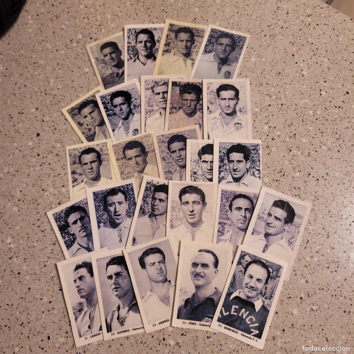 Cromos de F&uacute;tbol: EQUIPO COMPLETO DEL VALENCIA DE RUIZ ROMERO TEMPORADA 1952