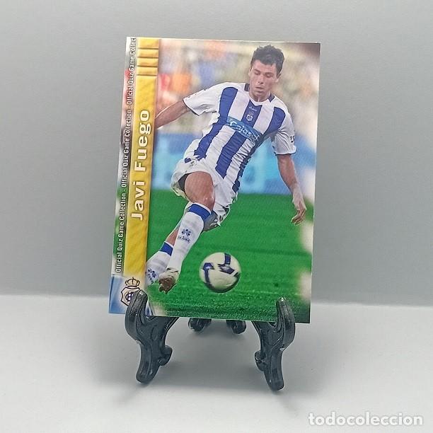 Football Stickers: 767 JAVI FUEGO RECREATIVO DE HUELVA CROMO FICHA OFFICIAL QUIZ GAME COLLECTION MUNDICROMO 2009 2010