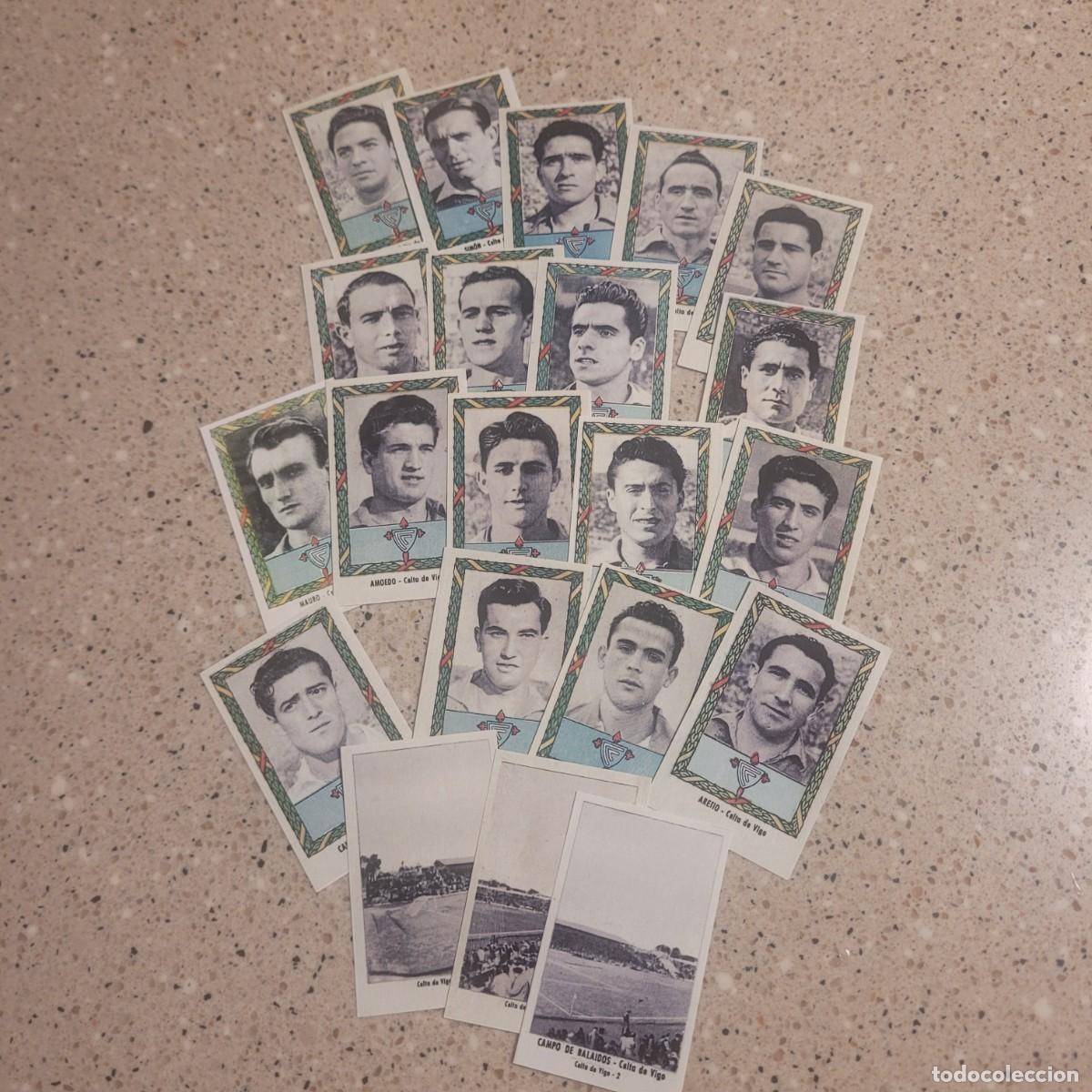 Football Stickers: EQUIPO COMPLETO DEL CELTA DE VIGO DE RUIZ ROMERO TEMPORADA 1953