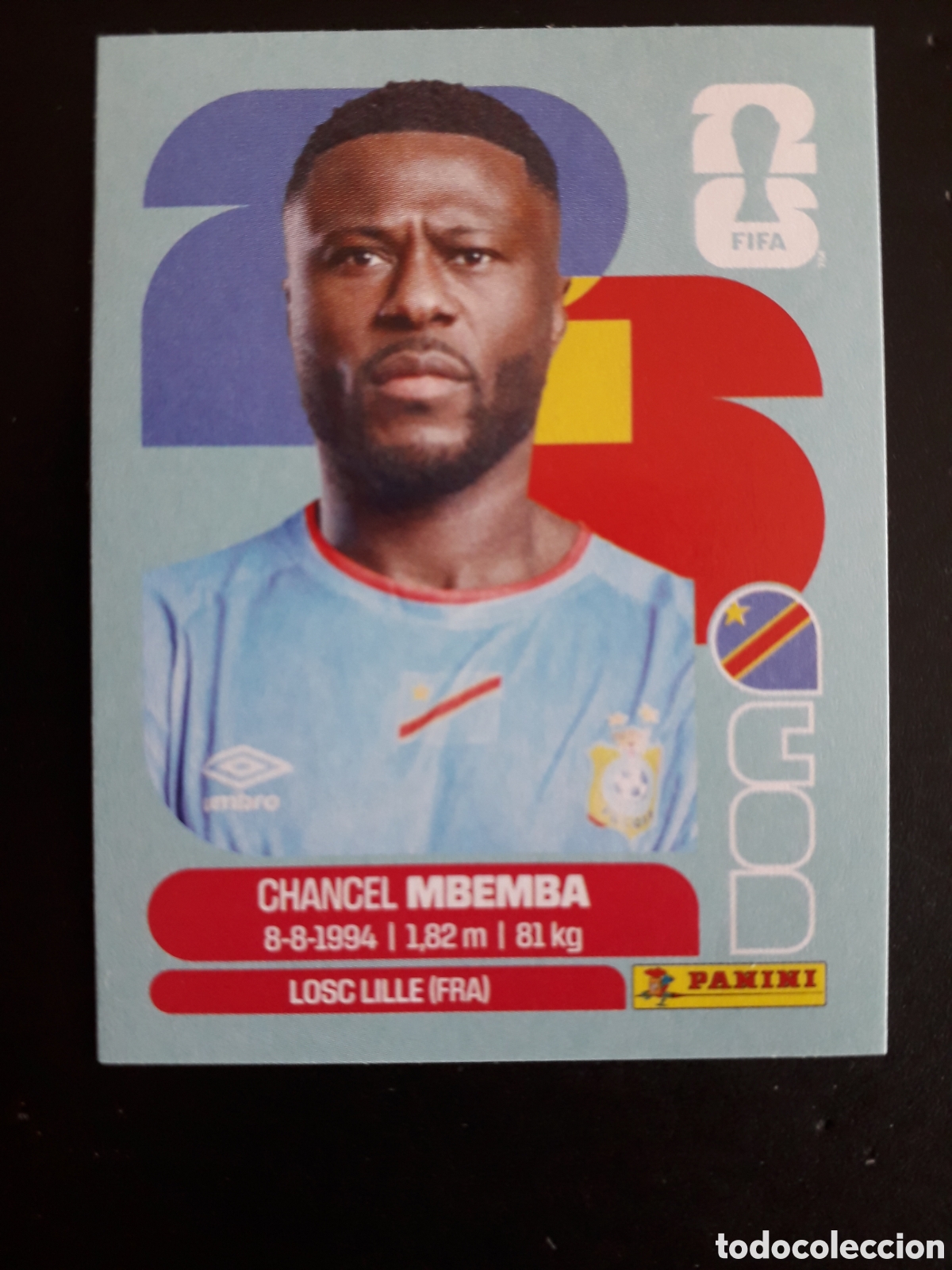 Cromos de F&uacute;tbol: MBEMBA CONGO COD 6 MUNDIAL F&Uacute;TBOL 2026 FIFA WORLD CUP PANINI SIN PEGAR PEDIDO M&Iacute;NIMO 3&euro;