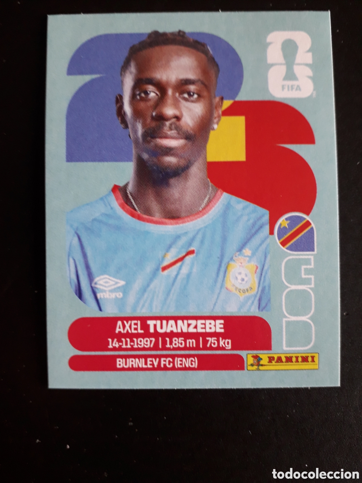 Cromos de F&uacute;tbol: TUANZEBE CONGO COD 4 MUNDIAL F&Uacute;TBOL 2026 FIFA WORLD CUP PANINI SIN PEGAR PEDIDO M&Iacute;NIMO 3&euro;