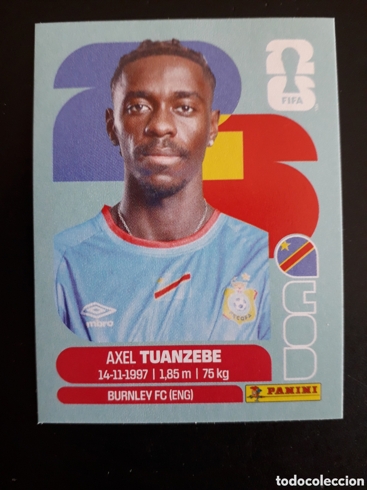 Cromos de F&uacute;tbol: TUANZEBE CONGO COD 4 MUNDIAL F&Uacute;TBOL 2026 FIFA WORLD CUP PANINI SIN PEGAR PEDIDO M&Iacute;NIMO 3&euro;